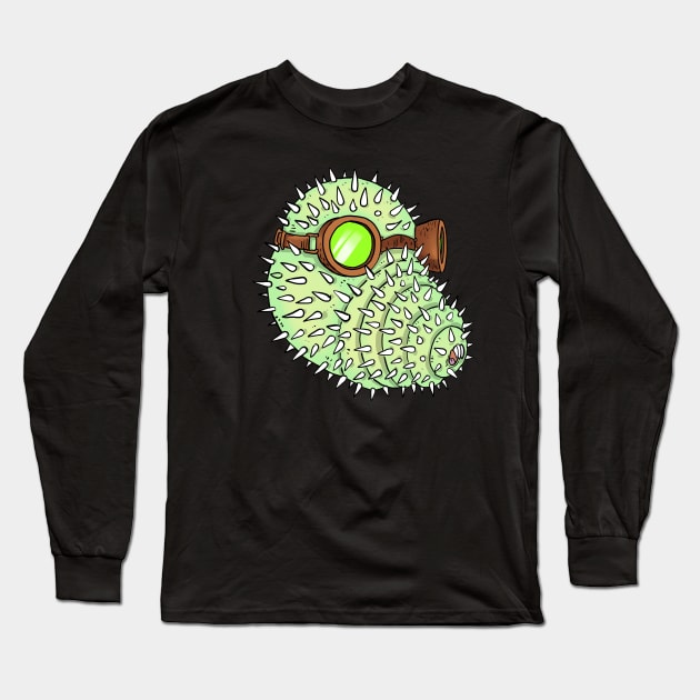 cactus face Long Sleeve T-Shirt by Lambdog comics!